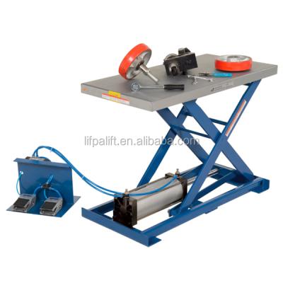 China Building Material Shops 200kg Pneumatic Pneumatic Scissor Lift Table Platforms for sale