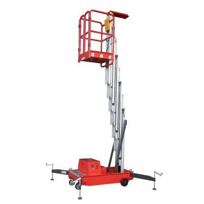 China Hotels 100kg Portable Aerial Work Platform Battery Powered Electric Ladder for sale