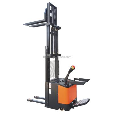 China Building Material Stores 1500kg 5m High Lift Battery Operated Electric Hydraulic Full Stacker for sale