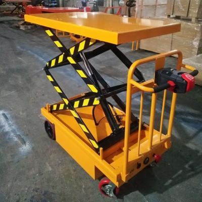 China Machinery Repair Shops 300kg Battery Operated Hydraulic Electric Lift Table Scissor Platform for sale