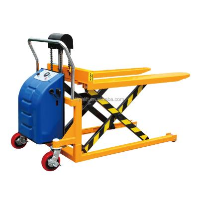 China Building Material Shops Hydraulic Electric Cylinder Scissor Pallet 1000kg for sale