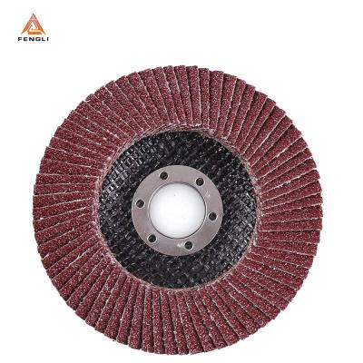 China 4.5 Inch Fin Exterior Polishing Wheels - 20PCS 40 60 80 120 Grit Assorted Sanding Grinding Wheels, Aluminum Oxide Abrasives, Type #27 for sale