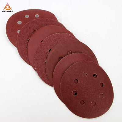 China Durable Sanding Discs 6 Inch Sandpaper Aluminum Oxide For Power Random Orbit Sanders for sale