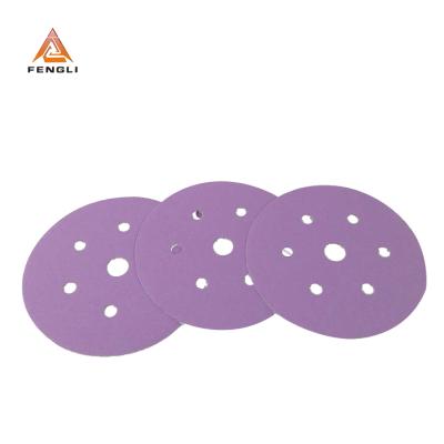 China Durable Purple Sand Paper/Sanding Disc For Car Polish for sale