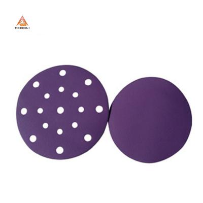 China Durable 3M Quality Purple Electrical Coating 150mm 150m Polishing Sanding Discs for sale