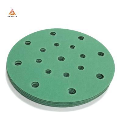 China 800 Durable Anti-Logging Dust Free Grit Round Hook And Loop / PSA Sand Film Discs for sale