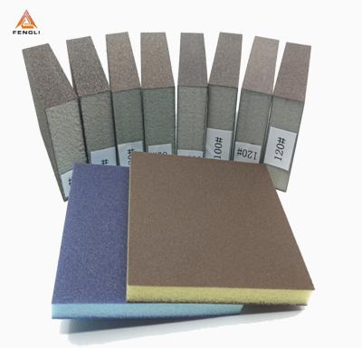 China In The Sand Multifunctional Sandpaper Household Aluminum Oxide Sponge Sanding Block For Wood Metals for sale