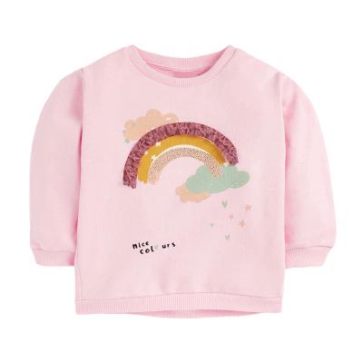 China Breathable Wholesale Kids Autumn Pullover Cotton Round Neck Babies Print Sweatshirt for sale