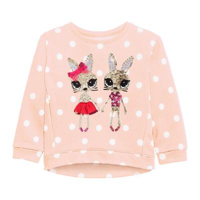 China 2021 Autumn New Arrival Girls Kids Children Casual Sequin Breathable Sweatshirt For Christmas Tops for sale