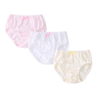 China Hot Selling Antibacterial Children Underwear Kids Girls Briefs Girl Underwear With 3pcs Packing for sale