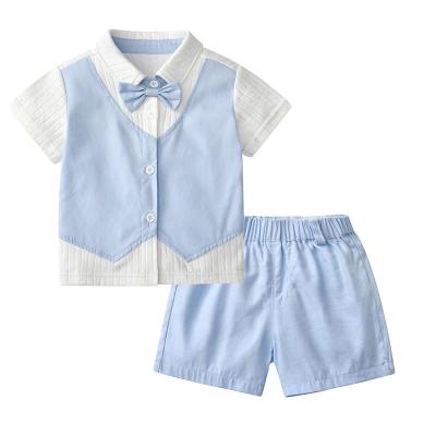 China New design boutique casual baby boy clothing set short shirt and sleeve abbreviations of baby boy outfits for sale