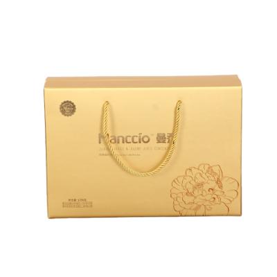 China Recyclable OEM Accepted Gold Foil Laminated Wrap Corrugated Paper Gift Boxes for sale