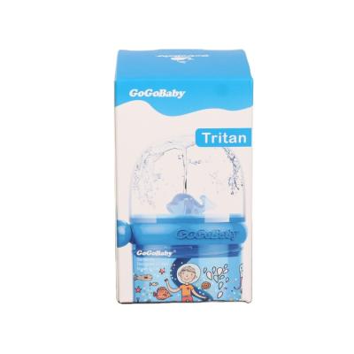 China Printing Biodegradable Biodegradable Colorful Blank Cardboard Paper Boxes For Baby Straw Bottle Drinking Packaging for sale