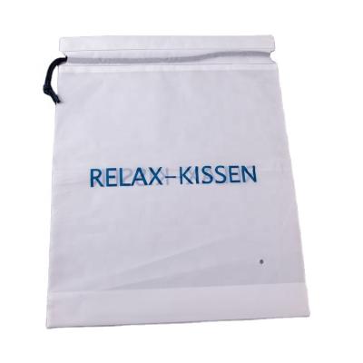 China BIODEGRADABLE Biodegradable Plastic PVC Frosted EVA Clothes Packaging Drawstring Bag for sale