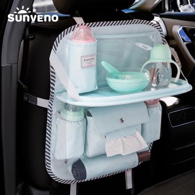 China Sunveno Car Backseat Bag Fabric Multi-pocket Multi-pocket Storage Bag Organizer Waterproof Multi-color Auto Bag Holder Accessory Diaper for sale