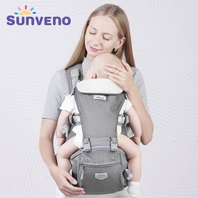 China Sunveno Baby Carrier Hip Seat Carrier Kangaroo Eco-Friendly Front Facing Backpacks Breathable Infant Sling For Baby Travel Activity Gear for sale