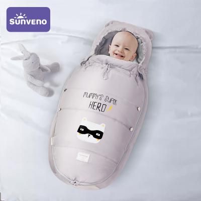 China Sunveno 0-24M Baby Sleeping Bag Winter Breathable Stroller Windproof Thick Sleep Bags For Newborns Infants Wheelchair Envelopes for sale