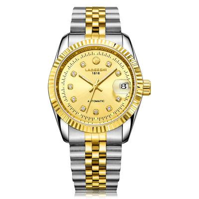 China Professional Product Automatic Watch Day/Date Fashion Golden Hours Observe Automatic Mechanical Watch for sale