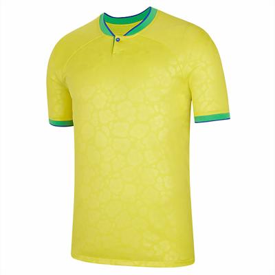 China Shirts & Tops Wholesale 2022 Brazil Soccer Jersey 22 23 JR JR VINI Football Shirts Camiseta de Futbol National Team Men World Cup Neymar Kit for sale