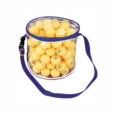 China ABS China Sale 1 Stars Ping Pong Balls Training Ping Pong Ball With Mesh Bucket Cheap Orange Bag for sale