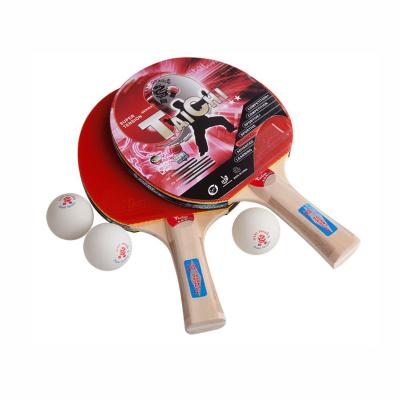 China Cheap sales ping pong paddle and hot professional ping pong racket plastic plywood and rubber and ABS set on sale for sale