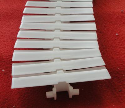 China Flexible conveyor plain chains flat top chain XL175mm acetal slat top chain color white for sale