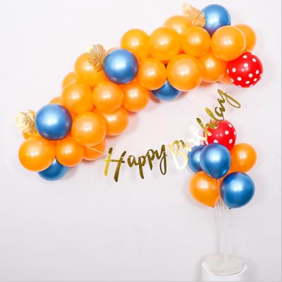 China New Latex Balloon Chain Set Sequin Table Floating Happy Birthday Balloon Party Decoration Set for sale