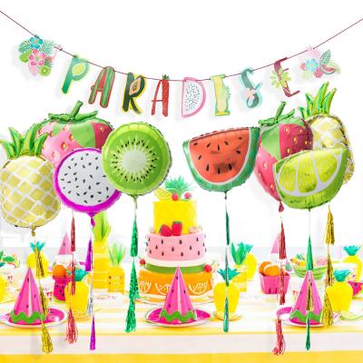 China Europe Fruit Balloon Banner Creative Modern Wholesale Hanging Party Supplies Summer Decorations for sale