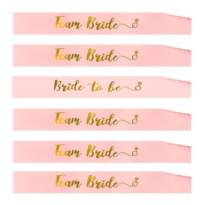 China Supplier Hen Night Sash Bride To Be Hen Party Decoration Bachelorette Party Hens Party Be Together Sash Team Bride Sash for sale