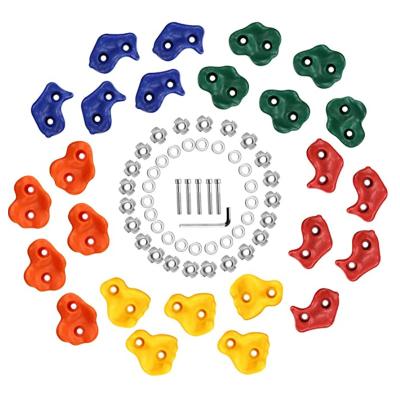 China The 25 PCS Plastic Climbing Holds For Kids Colorful Climbing Holds For Outdoor Indoor Climbing Wall-screws are available in two lengths for sale