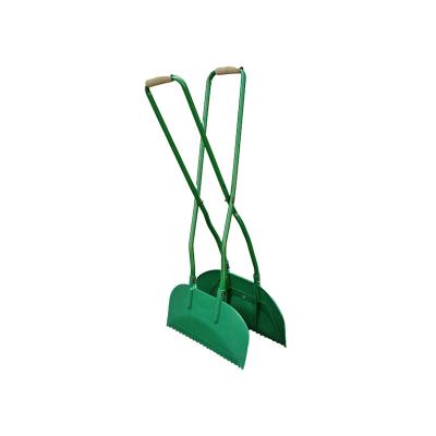 China Garden Tool Plastic Leaf Scoop With Steel Tube for sale