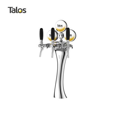 China TALOS Elegance Tap Tower Chrome Tower Draft Beer Three Way Dispensing Tower 1037301-20 for sale