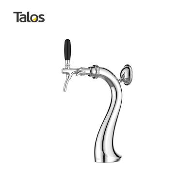 China TALOS Swan Faucet Tower Chrome 1 Way Tower Draft Beer Dispensing Tower 1034123-20 for sale