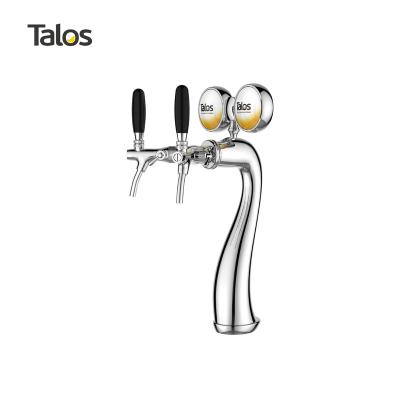 China Chrome Two Way Beverage Tower Dispenser Beverage Device Bar Talos Goose Tower Faucet Dispensing Tower 1034236-20 for sale