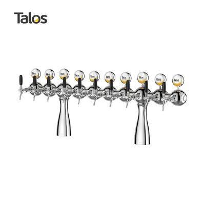 China Chrome 10 Parisian Way Tower TALOS Tap Tower Draft Beer Dispensing Tower 1035018-20 for sale