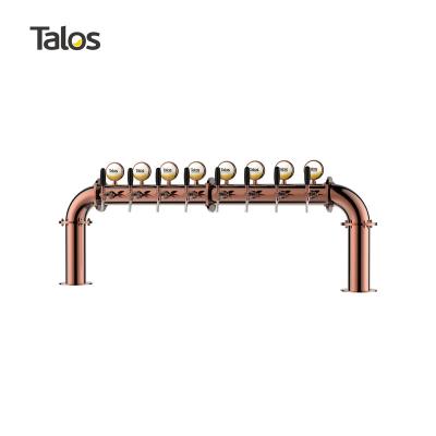 China TALOS U 8 Tower Stainless Steel Tap Tower 102mm Beer Equipment Draft Beer Dispensing Tower (Red Bronze) 1046807-41 for sale