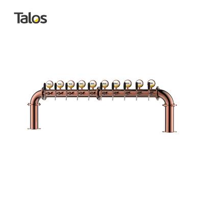 China TALOS U 10 Tower Stainless Steel Tap Tower 102mm Beer Equipment Draft Beer Dispensing Tower (Red Bronze) 1046103-41 for sale