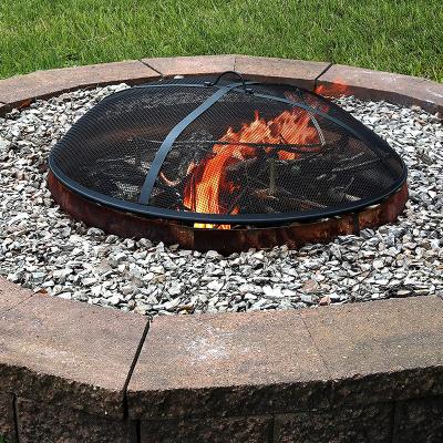 China Outdoor Heater GRILL 2022 Outdoor Fire Pits Spark Screen Cover Metal Wood Burning Fire Pits Accessories for sale