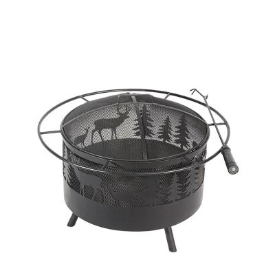 China Fire Burning Easily Assembled Pit Bowl Bbq Grills Metal Wood Indoor Outdoor Charcoal BBQ Grill for sale