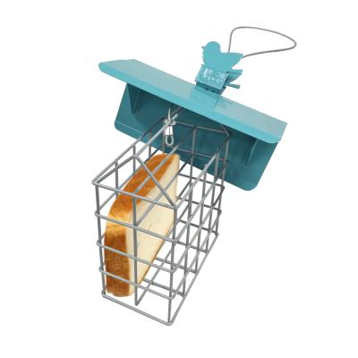 China 2021 Homes Shaped Automatic Outdoor Bird Hanging Feeder For Bird Food Feeder for sale