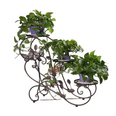 China Flower Pot Organizer Shelf Display Rack Stand Meta Plant Stand BC0032 for sale