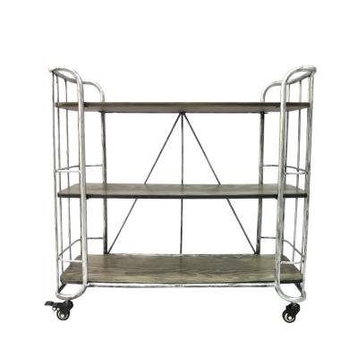 China 2021 Modern 3 Tier Bathroom/Kitchen Modern Removable Display Stand Storage Rack Powder Coating Metal Shoes Rack With Wheels for sale