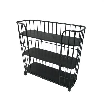 China 2021 Wholesale Black Gray Shoe Rack Movable Metal Storage Rack Kitchen / Bathroom Viable Factory for sale