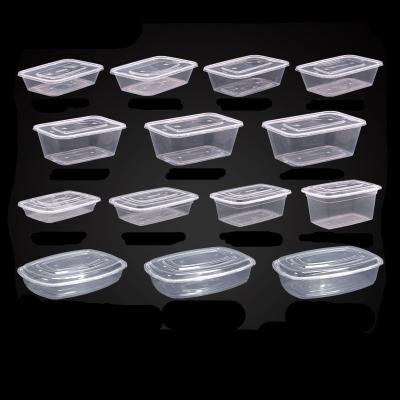 China Minimalist 64oz 2000ml Large Capacity Plastic Bowl Disposable Factory New Style Plastic Compartments With Lid Grilled Fish Dish for sale