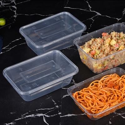 China Black Microwavable disposable microwave bpa free plastic meal prep containers, take away pp plastik food bowls for sale