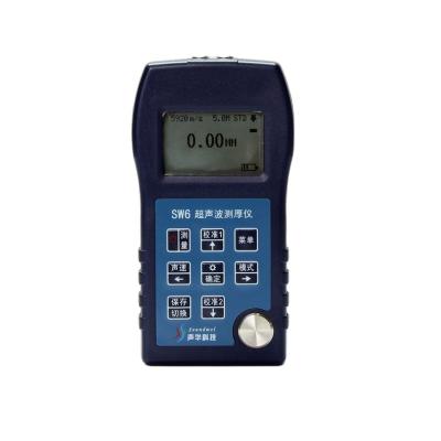 China 509m/s~18699m/s SW6 ultrasonic thickness gauge has the function of self-checking on the machine, which can improve the measurement accuracy for sale