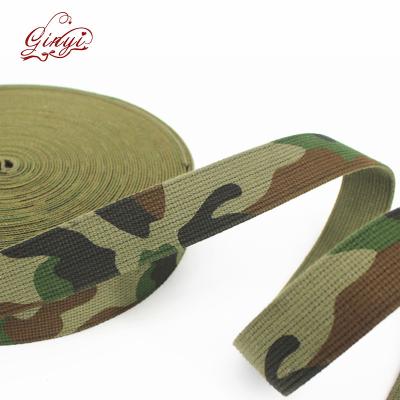 China 2 inch workable width camouflage webbing nylon strap for army belt, 50mm nylon web belt for sale