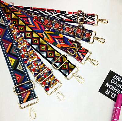 China Elastic custom cotton nylon printed ethnic ribbon ties fabric belt customer design is welcomed 5*120 cm 7-15 days GYN-1190 NC; FUJ for sale