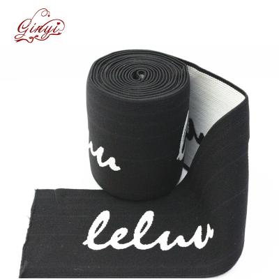 China Custom Jacquard Elastic Elastic Waistband Band in Soft Nylon Viable For Boxer Strap Natual Underwear Waistband 100% Spandex/Cotton for sale