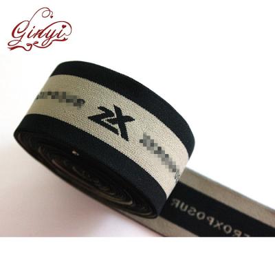 China Spandex Logo Jacquard Customized Elastics Webbing Spandex/Nylon 15-35 Days Spandex Days ISO 9001:2000 Viable 3000m for sale